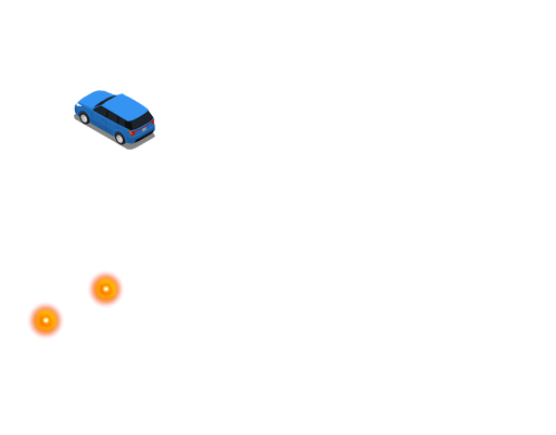 Illustration for: What must you do at an intersection with specially designated turn lanes?