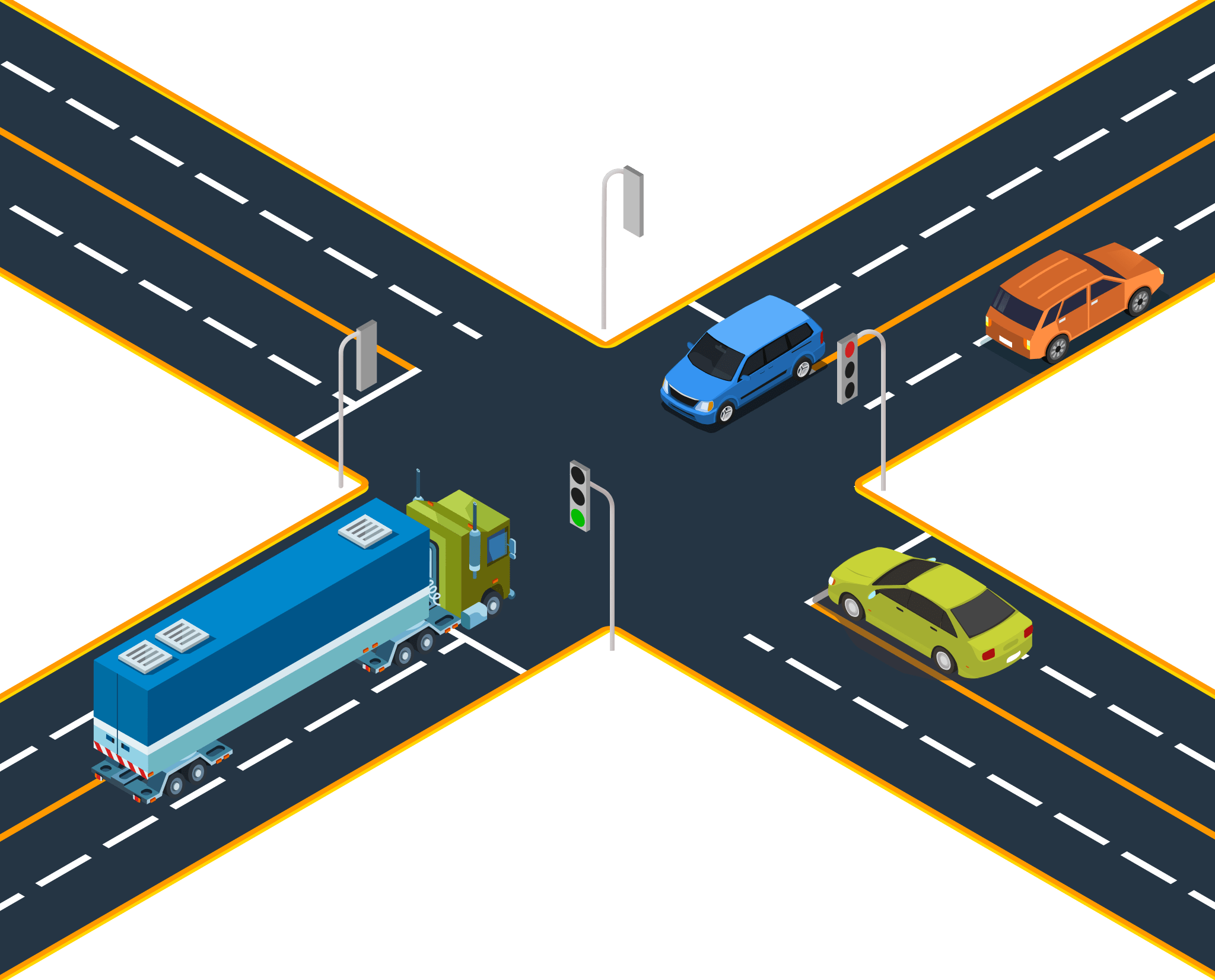 Illustration for: What must you do when making a left turn?